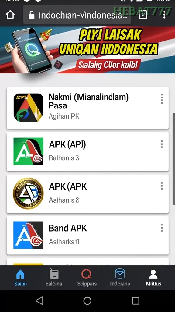 Cuplikan layar KILAT77 — halaman utama