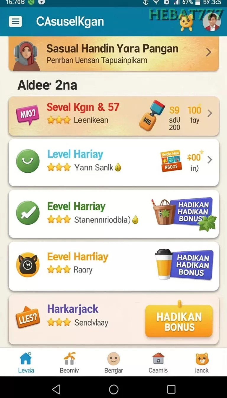 Cuplikan layar API303 — halaman utama